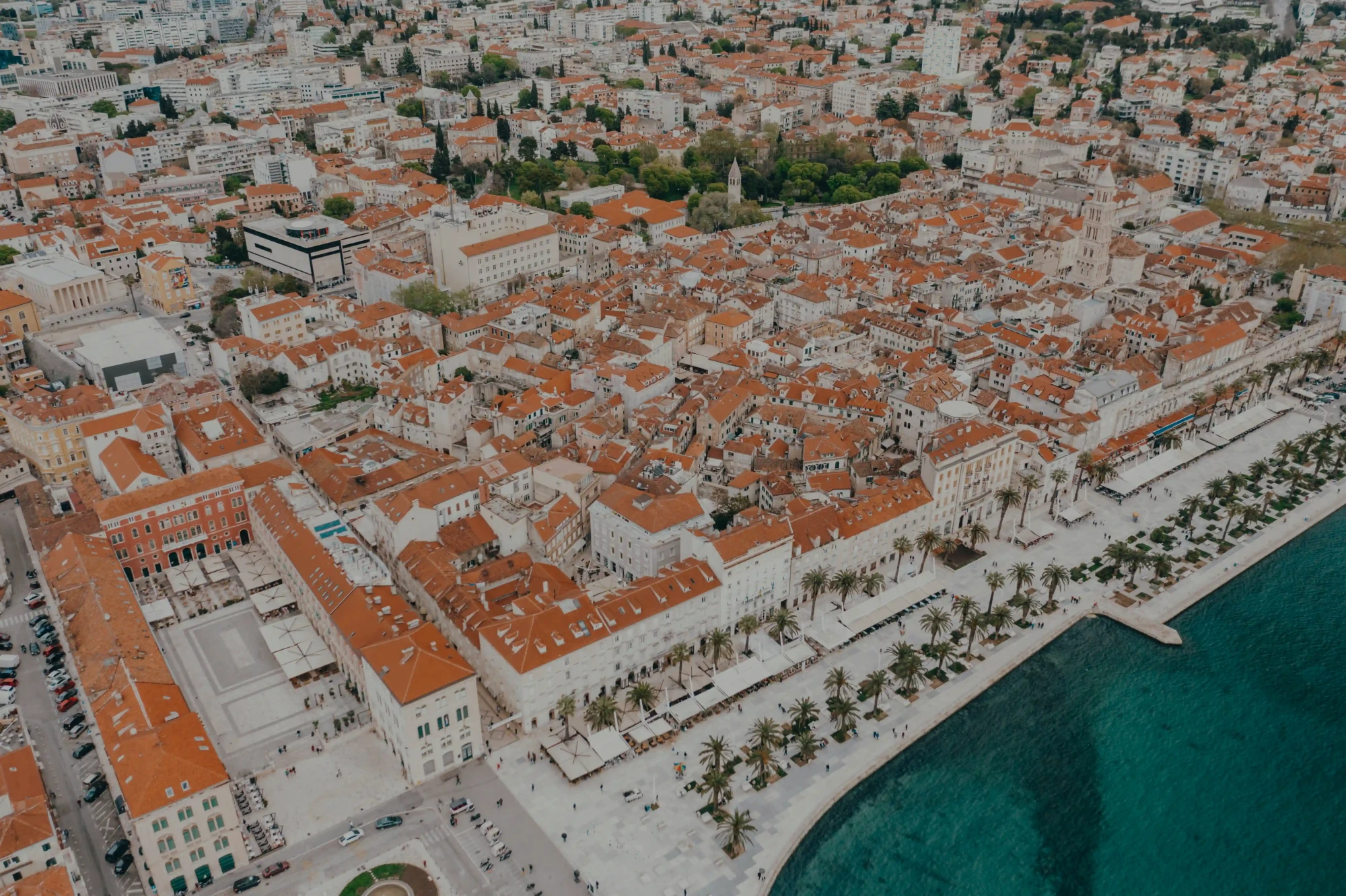 Diocletians palace from air